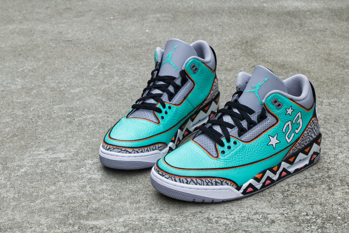 All-Star Game Nike Air Jordan 3 Custom Shoes