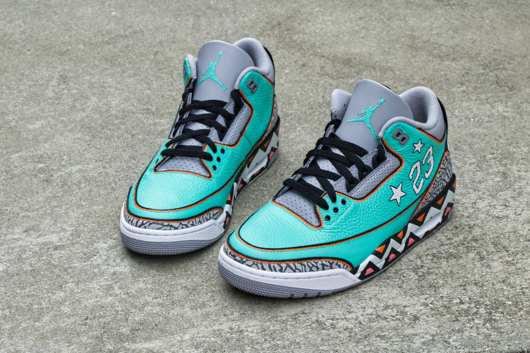 All-Star Game Nike Air Jordan 3 Custom Shoes