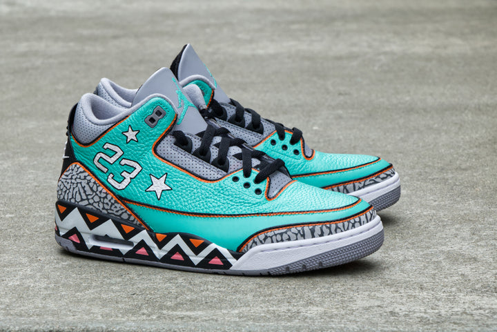 All-Star Game Nike Air Jordan 3 Custom Shoes