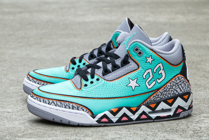 All-Star Game Nike Air Jordan 3 Custom Shoes