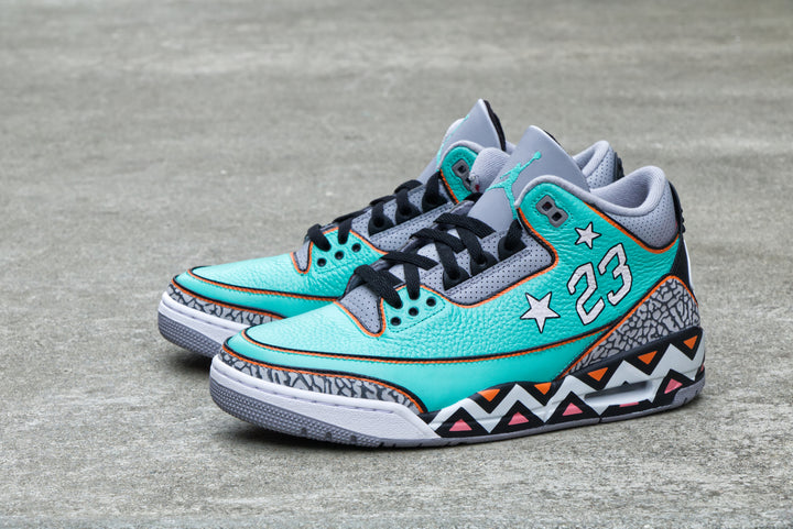 All-Star Game Nike Air Jordan 3 Custom Shoes