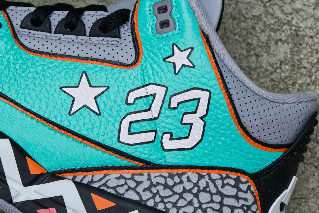 All-Star Game Nike Air Jordan 3 Custom Shoes