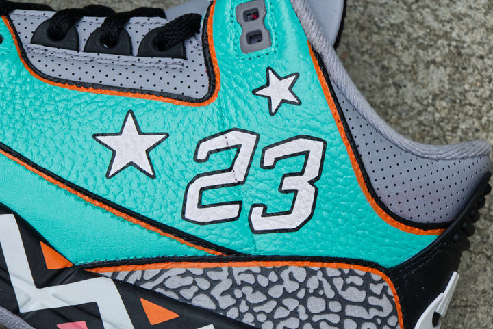All-Star Game Nike Air Jordan 3 Custom Shoes