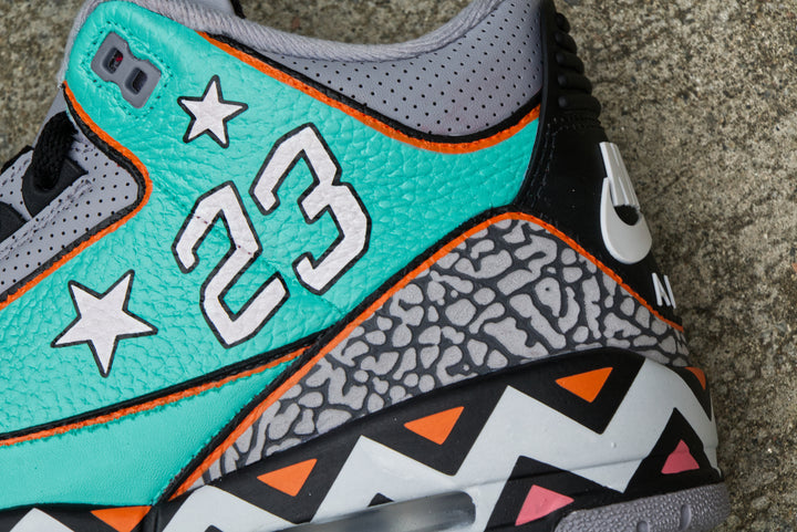 All-Star Game Nike Air Jordan 3 Custom Shoes