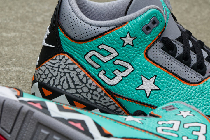 All-Star Game Nike Air Jordan 3 Custom Shoes