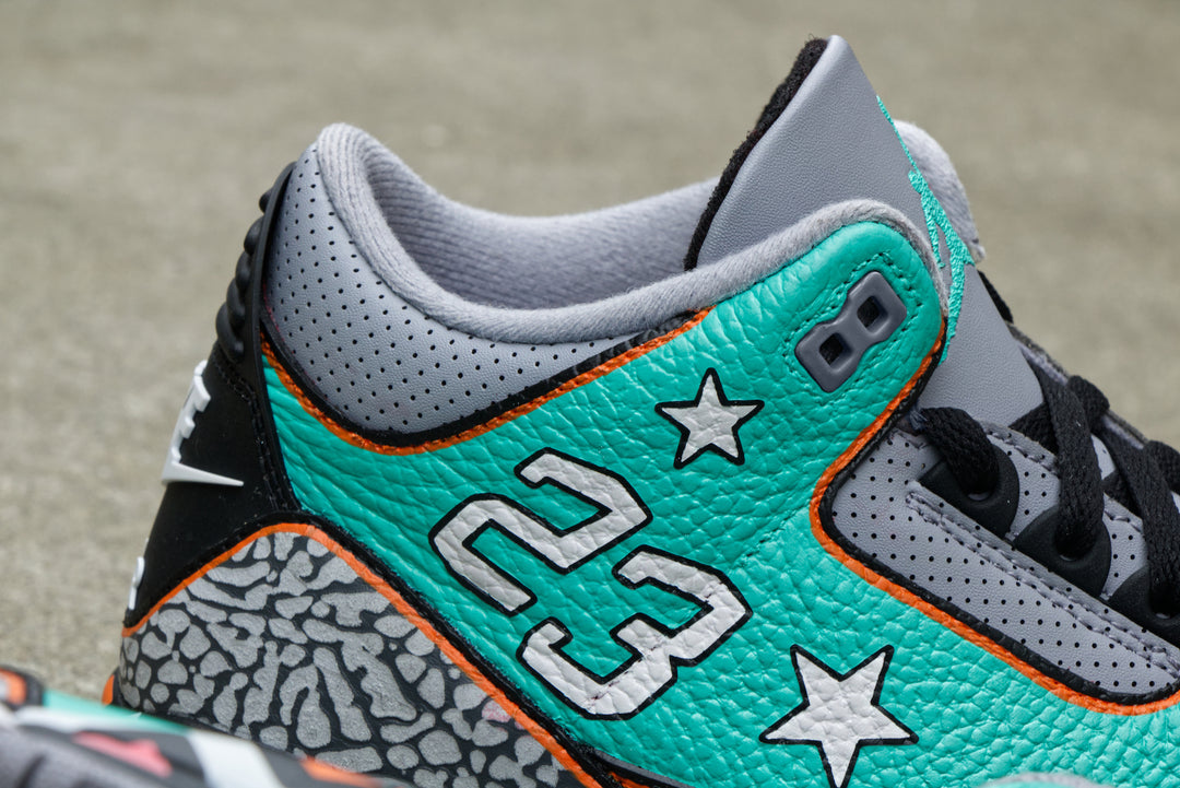 All-Star Game Nike Air Jordan 3 Custom Shoes