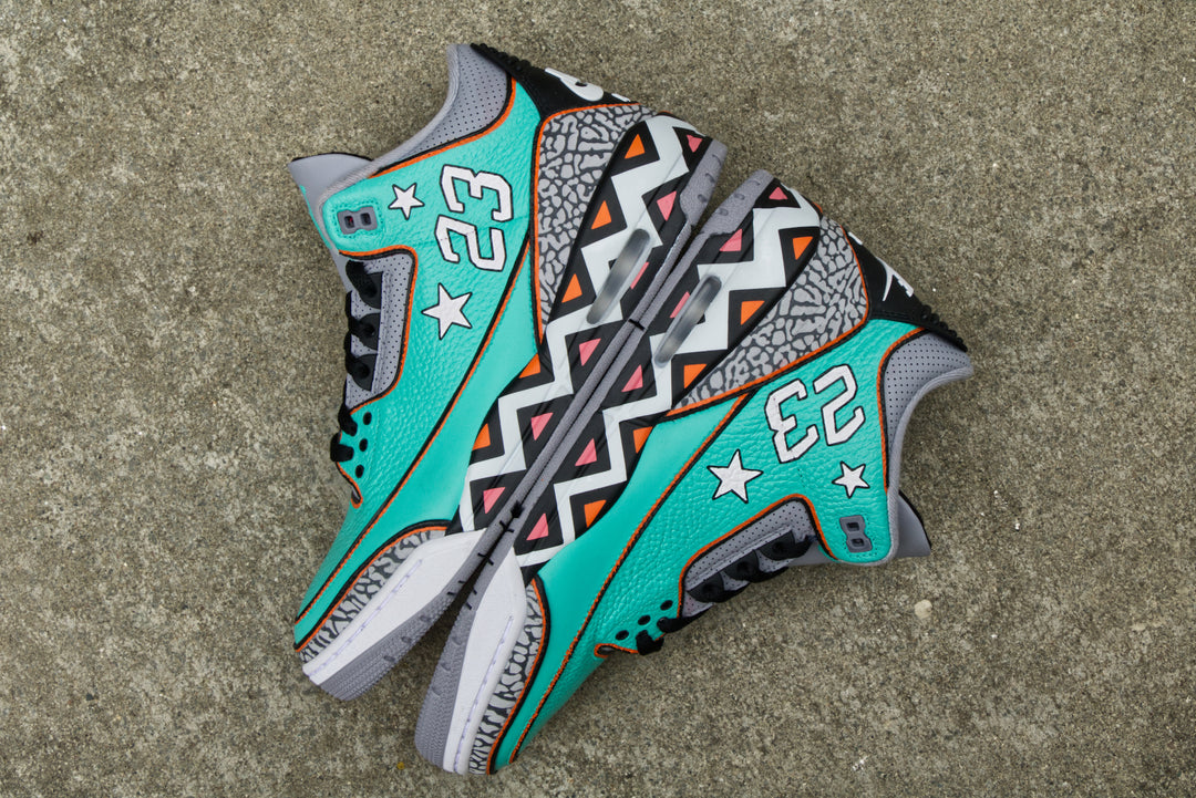 All-Star Game Nike Air Jordan 3 Custom Shoes