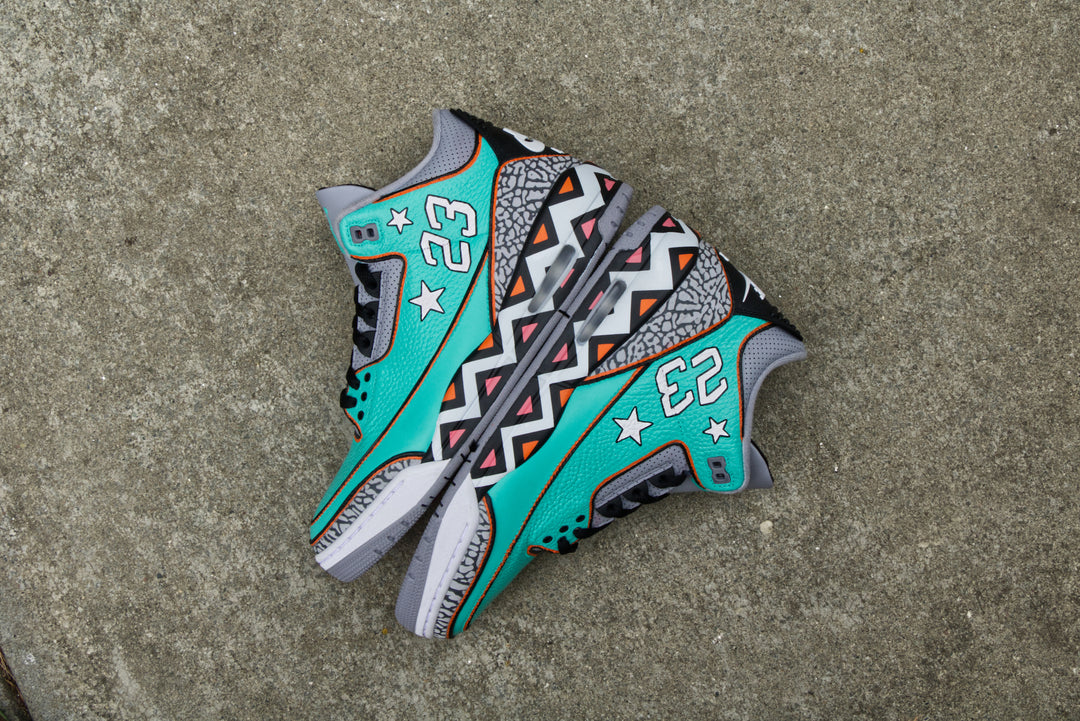 All-Star Game Nike Air Jordan 3 Custom Shoes