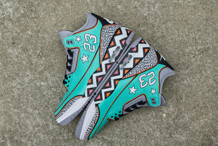 All-Star Game Nike Air Jordan 3 Custom Shoes