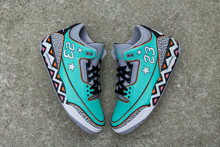 All-Star Game Nike Air Jordan 3 Custom Shoes