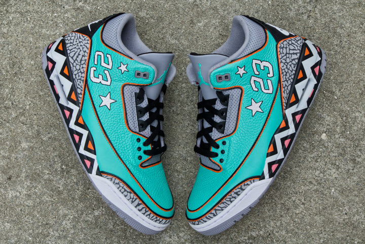 All-Star Game Nike Air Jordan 3 Custom Shoes