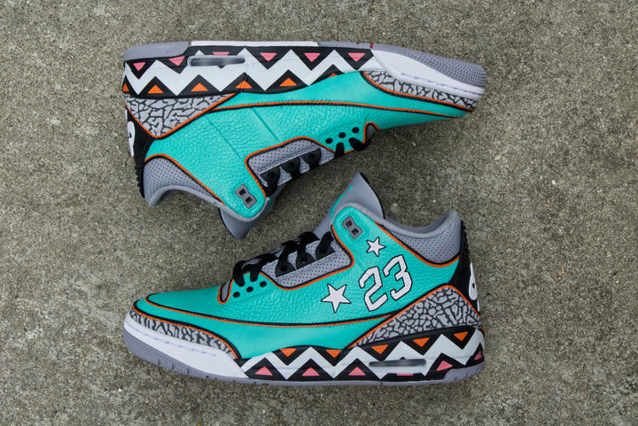 All-Star Game Nike Air Jordan 3 Custom Shoes