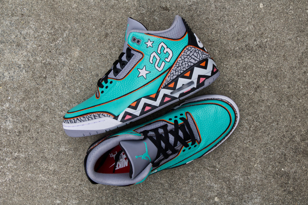 All-Star Game Nike Air Jordan 3 Custom Shoes