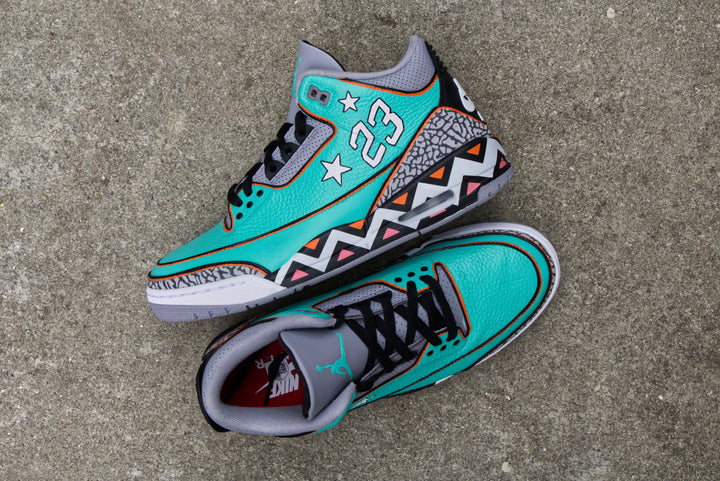 All-Star Game Nike Air Jordan 3 Custom Shoes