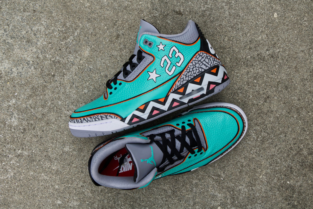 All-Star Game Nike Air Jordan 3 Custom Shoes