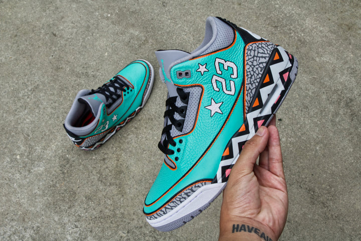 All-Star Game Nike Air Jordan 3 Custom Shoes