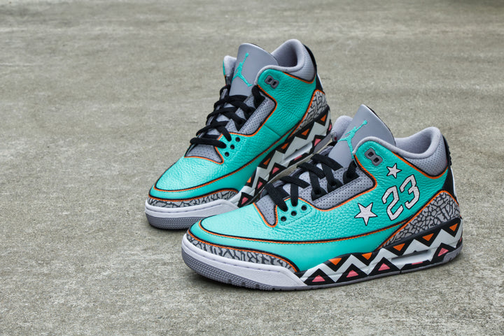 All-Star Game Nike Air Jordan 3 Custom Shoes