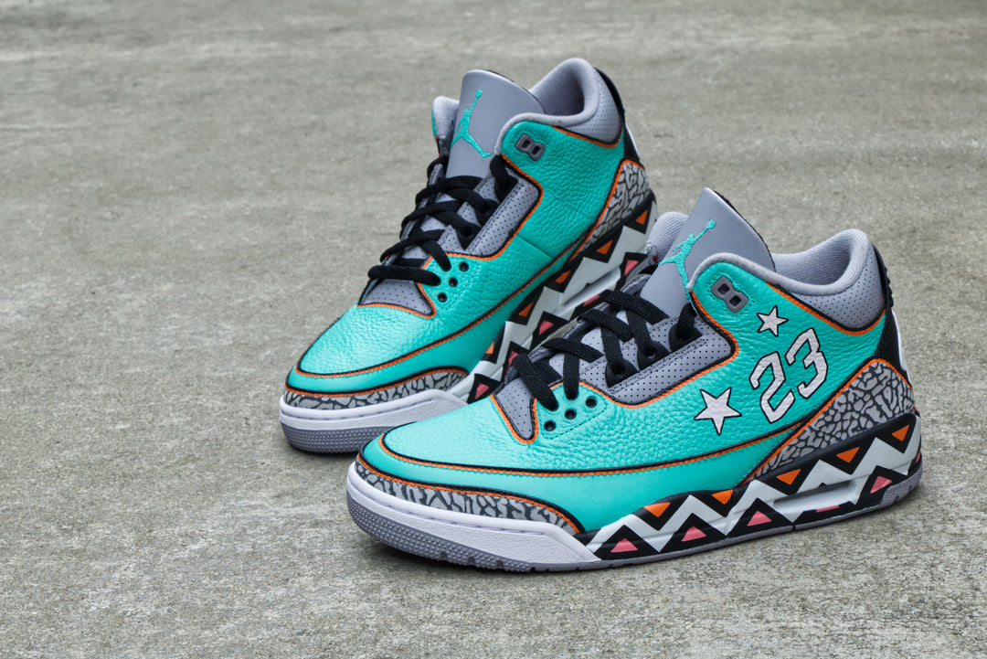 All-Star Game Nike Air Jordan 3 Custom Shoes