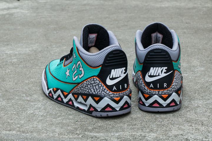 All-Star Game Nike Air Jordan 3 Custom Shoes