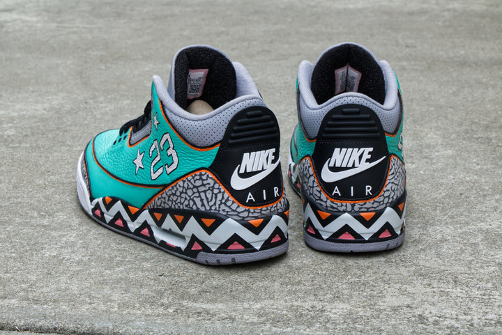 All-Star Game Nike Air Jordan 3 Custom Shoes