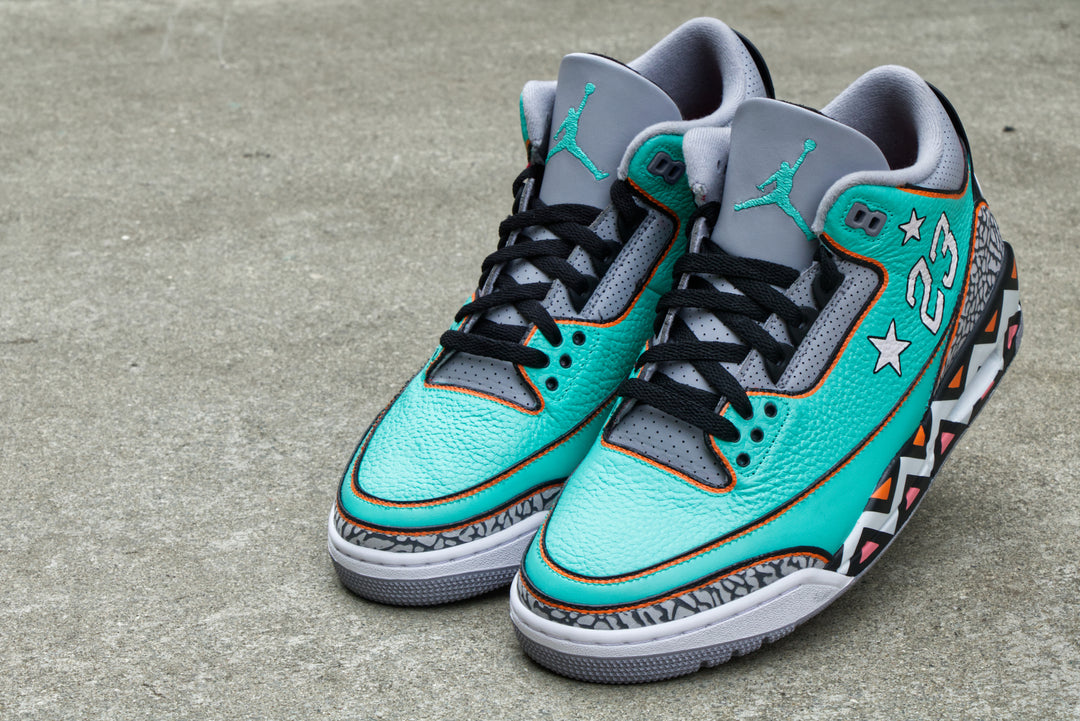 All-Star Game Nike Air Jordan 3 Custom Shoes