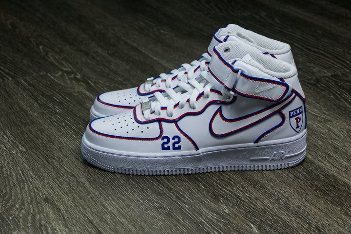 University of Pennsylvania Nike Air Force 1 Custom Shoes