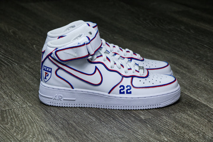 University of Pennsylvania Nike Air Force 1 Custom Shoes