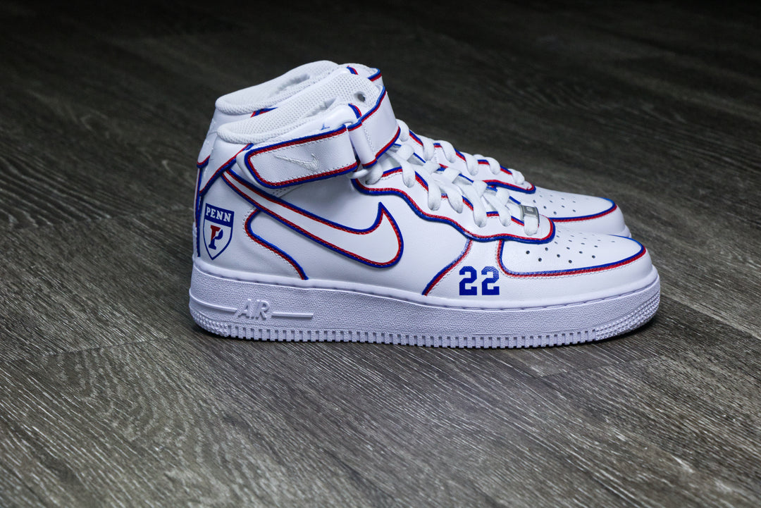 University of Pennsylvania Nike Air Force 1 Custom Shoes