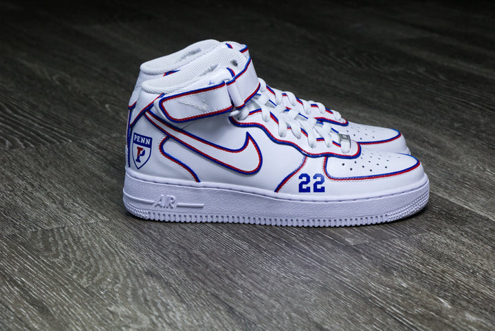 University of Pennsylvania Nike Air Force 1 Custom Shoes
