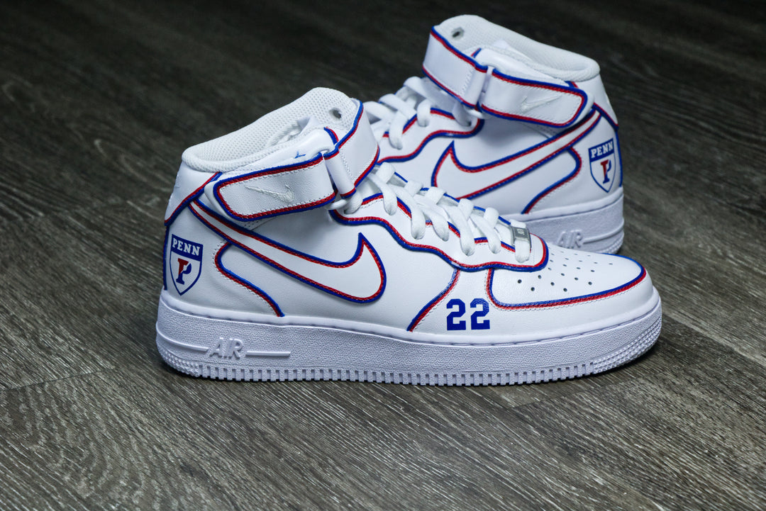 University of Pennsylvania Nike Air Force 1 Custom Shoes