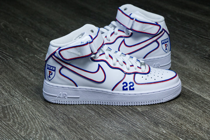 University of Pennsylvania Nike Air Force 1 Custom Shoes