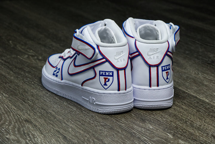 University of Pennsylvania Nike Air Force 1 Custom Shoes