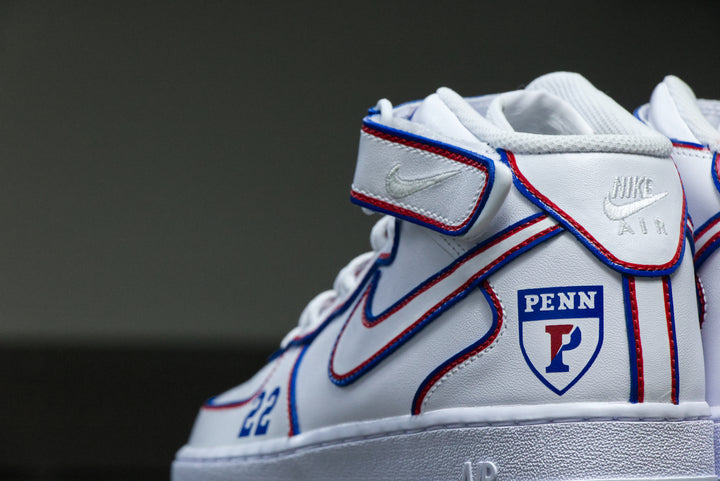 University of Pennsylvania Nike Air Force 1 Custom Shoes