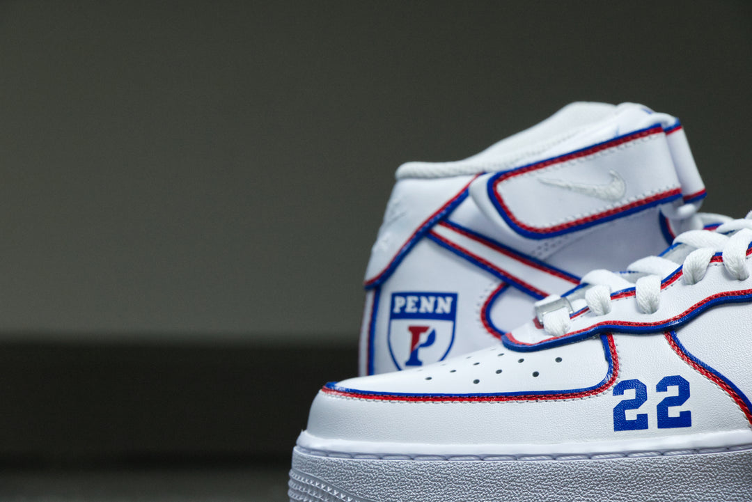 University of Pennsylvania Nike Air Force 1 Custom Shoes