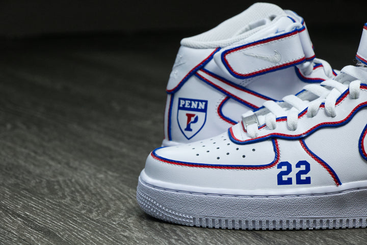 University of Pennsylvania Nike Air Force 1 Custom Shoes