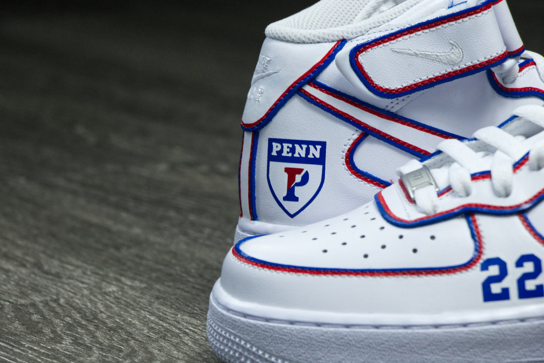 University of Pennsylvania Nike Air Force 1 Custom Shoes