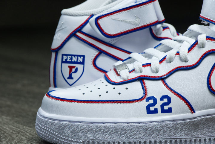 University of Pennsylvania Nike Air Force 1 Custom Shoes