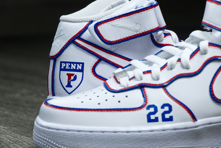 University of Pennsylvania Nike Air Force 1 Custom Shoes