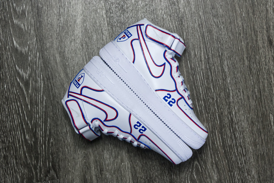 University of Pennsylvania Nike Air Force 1 Custom Shoes