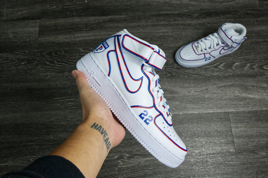 University of Pennsylvania Nike Air Force 1 Custom Shoes