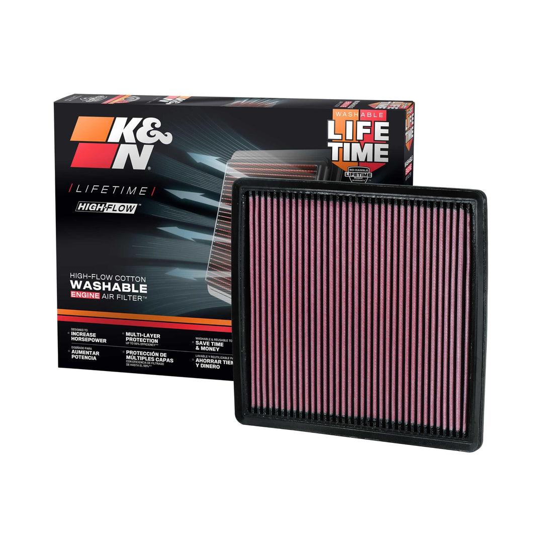K&N High-Flow Replacement Washable Engine Air Filter 33-2385