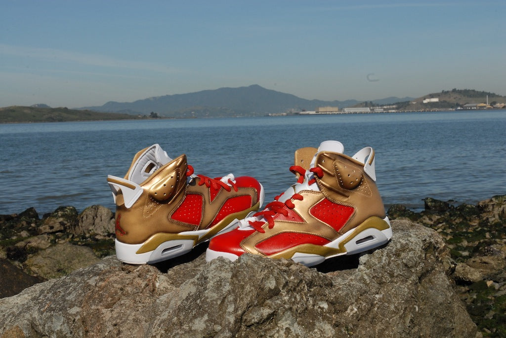 Niners Nike Air Jordan 6 Custom Shoes