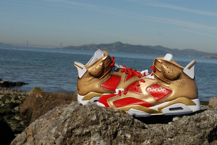 Niners Nike Air Jordan 6 Custom Shoes
