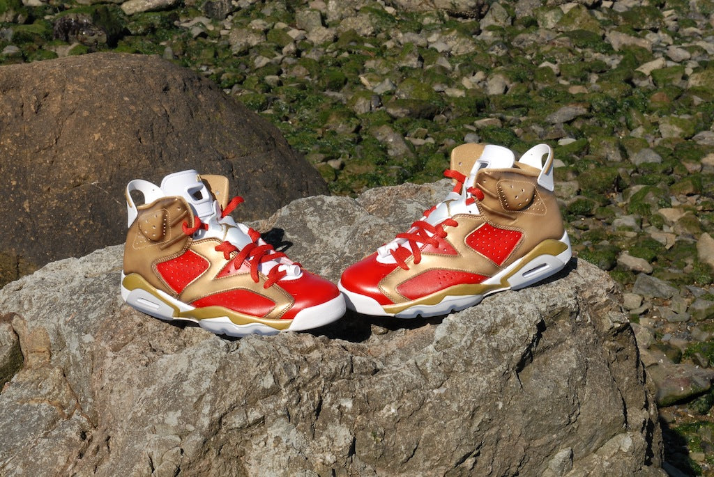 Niners Nike Air Jordan 6 Custom Shoes
