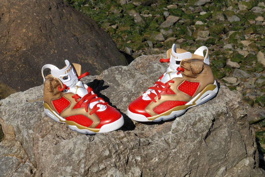 Niners Nike Air Jordan 6 Custom Shoes
