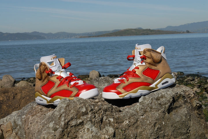 Niners Nike Air Jordan 6 Custom Shoes