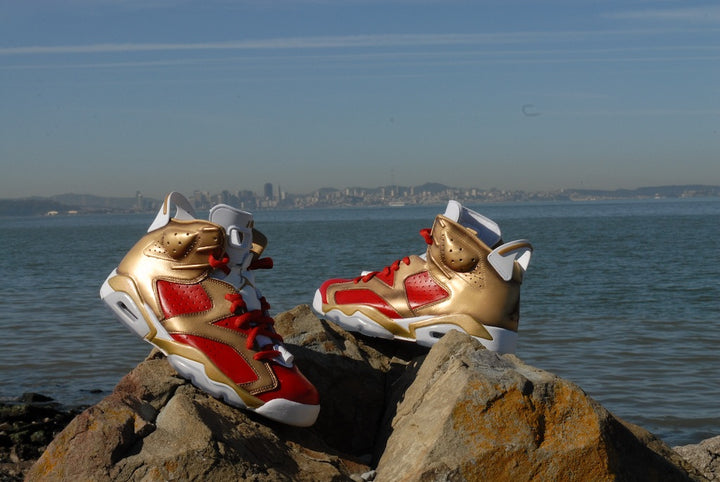 Niners Nike Air Jordan 6 Custom Shoes