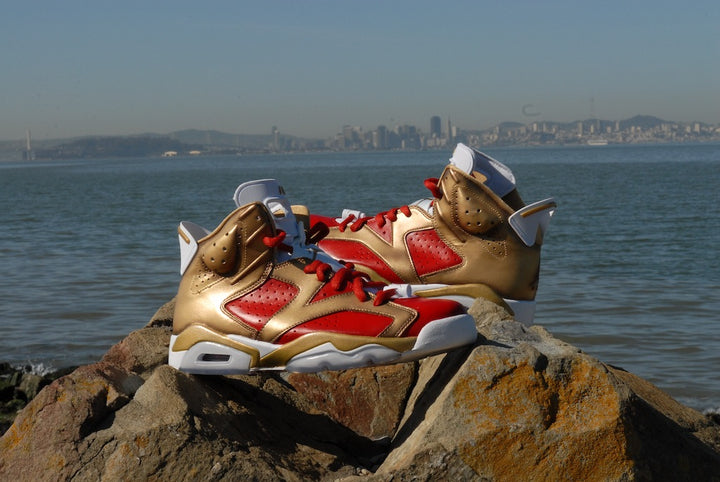 Niners Nike Air Jordan 6 Custom Shoes