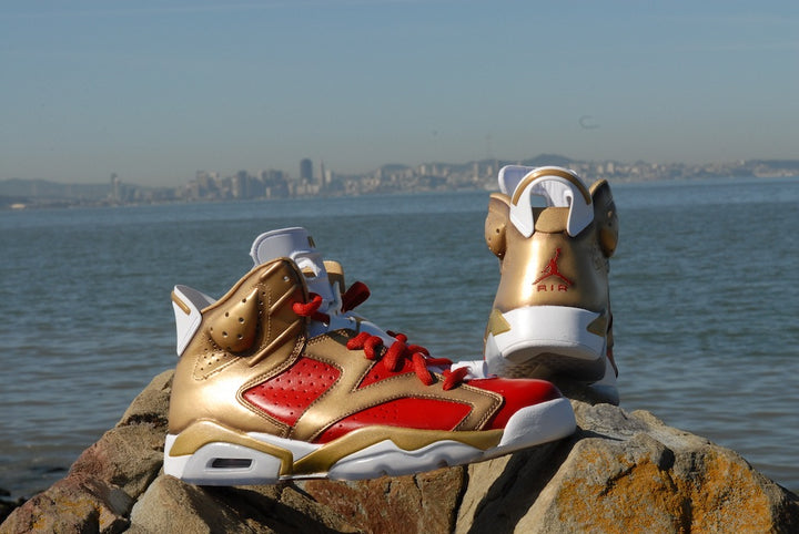 Niners Nike Air Jordan 6 Custom Shoes