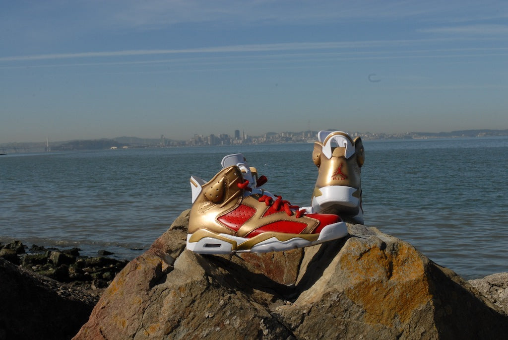 Niners Nike Air Jordan 6 Custom Shoes